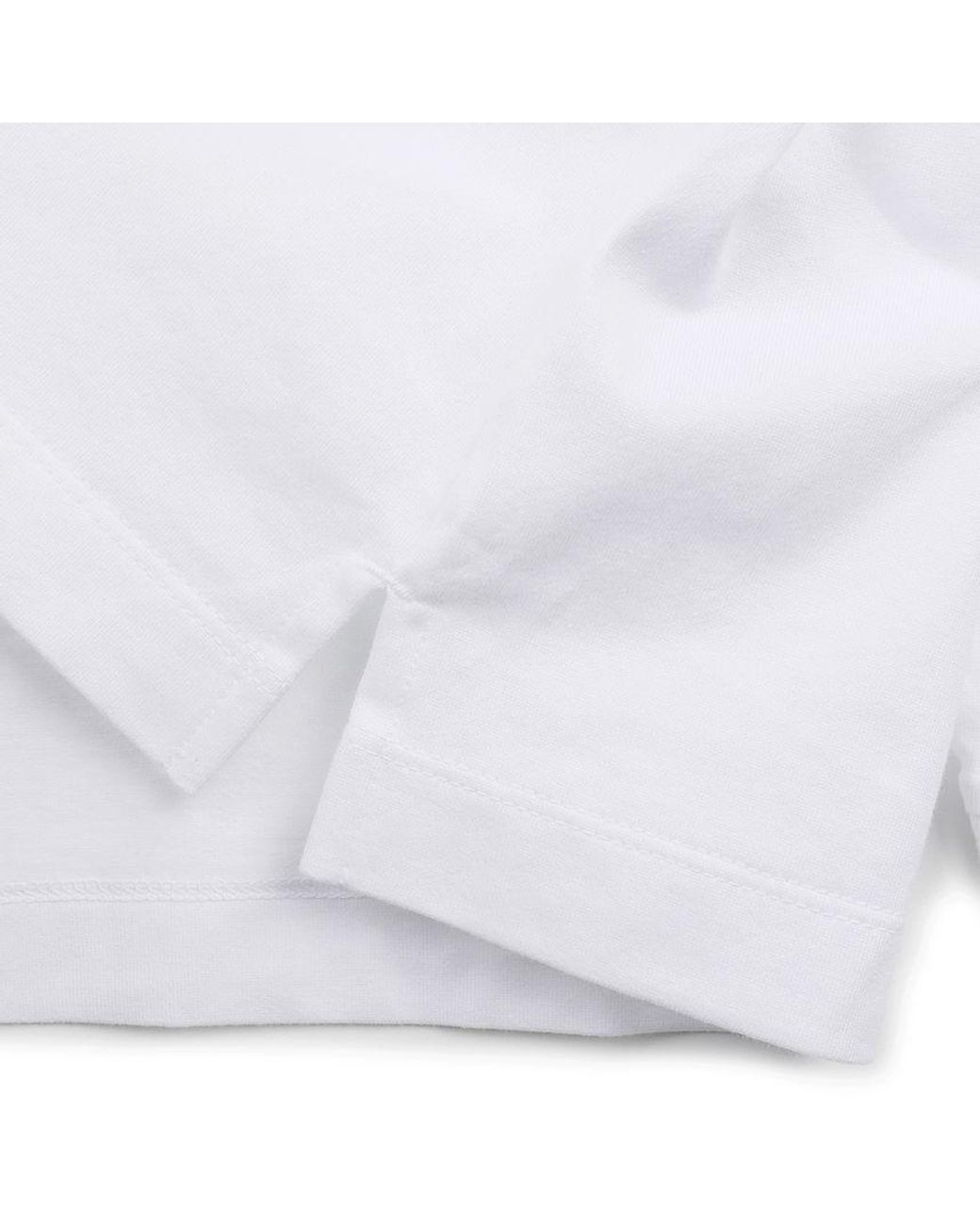 Wooyoungmi White Logo-Print Long-Sleeve T-Shirt for men