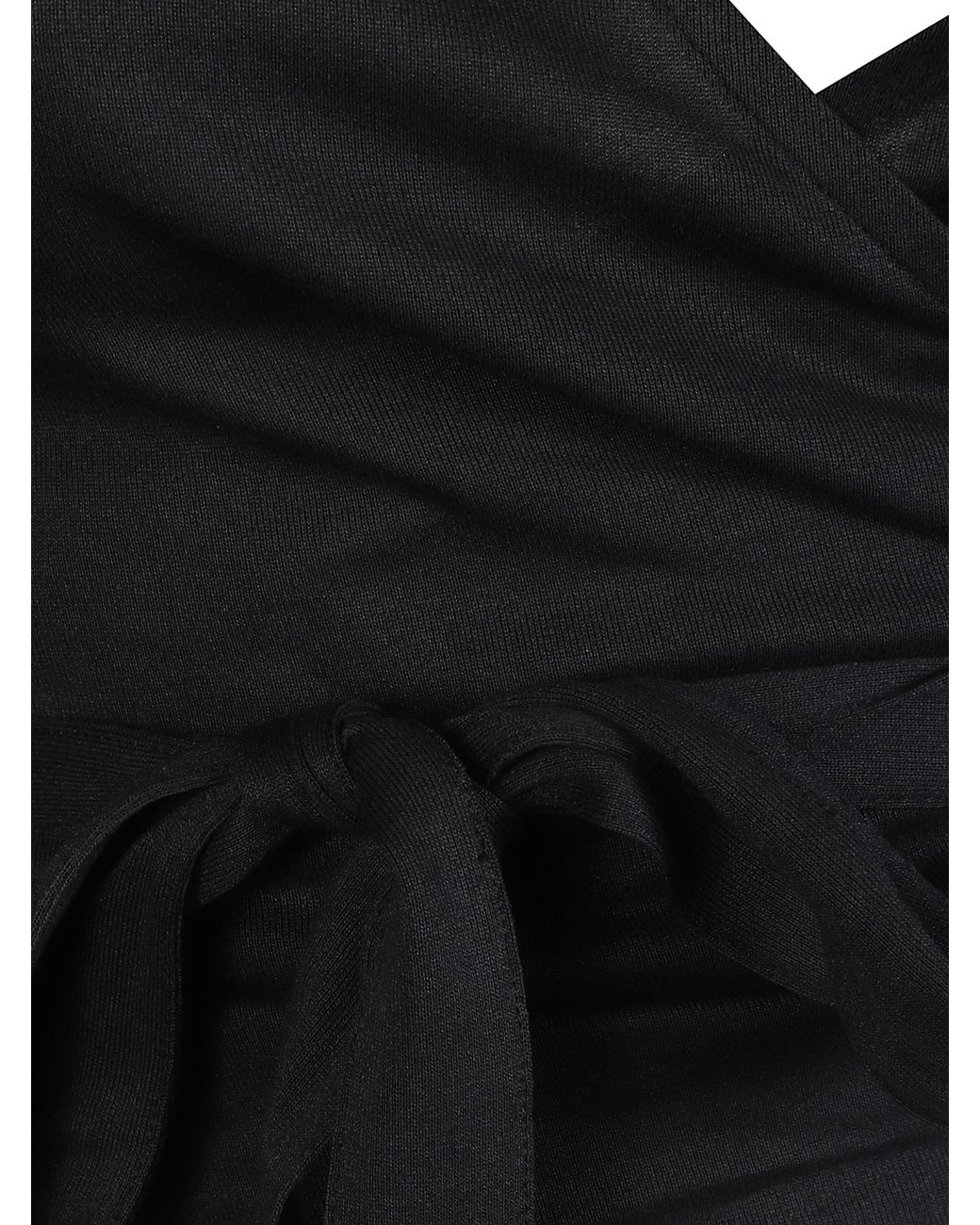 Jacquemus Black Le Cache Coeur Ventadou Wrap Top