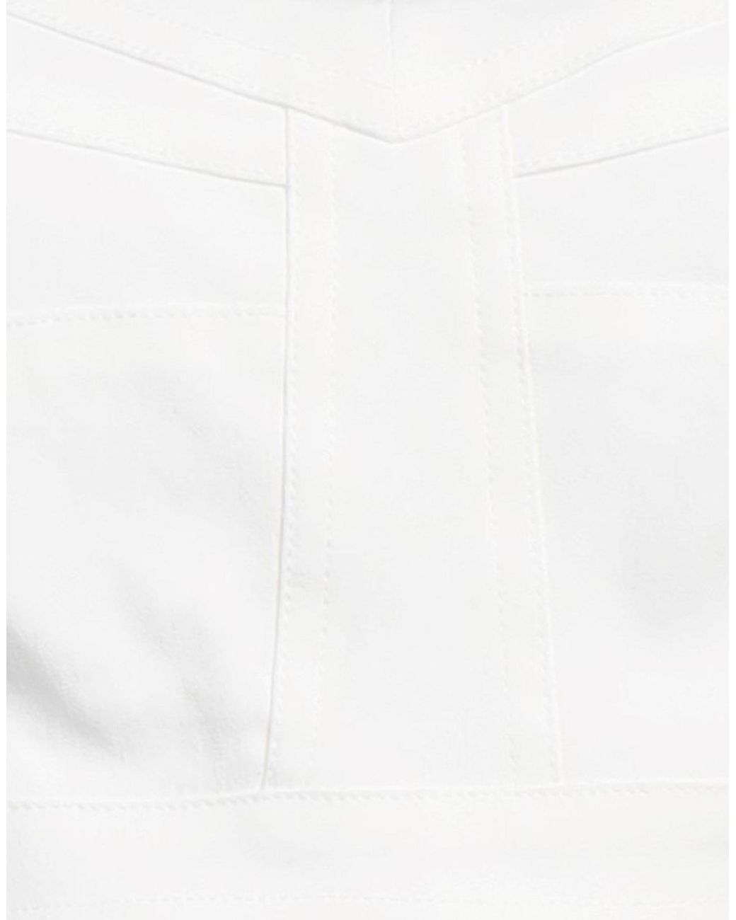 Isabel Marant White Solid Cropped Top