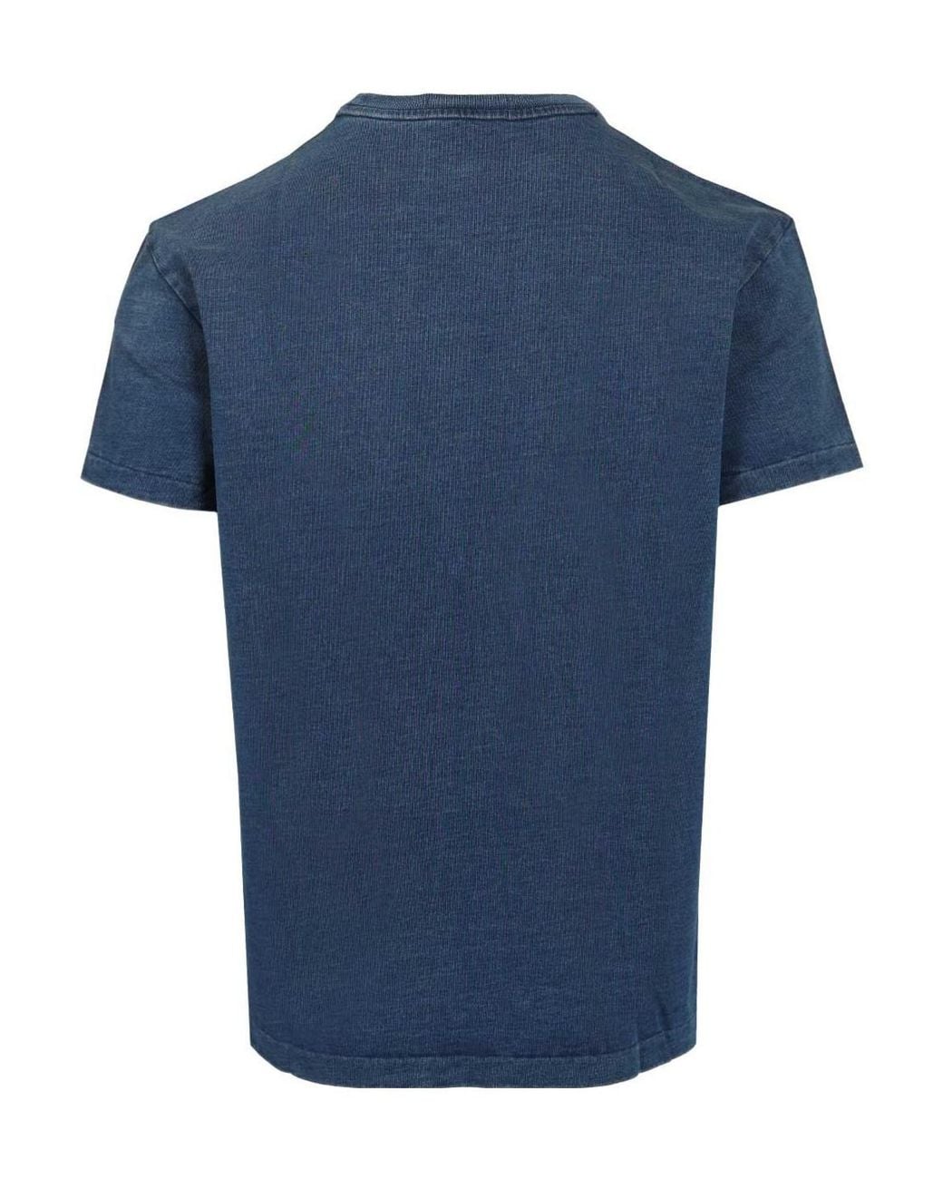 Polo Ralph Lauren Blue Relaxed Bear-Logo T-Shirt for men