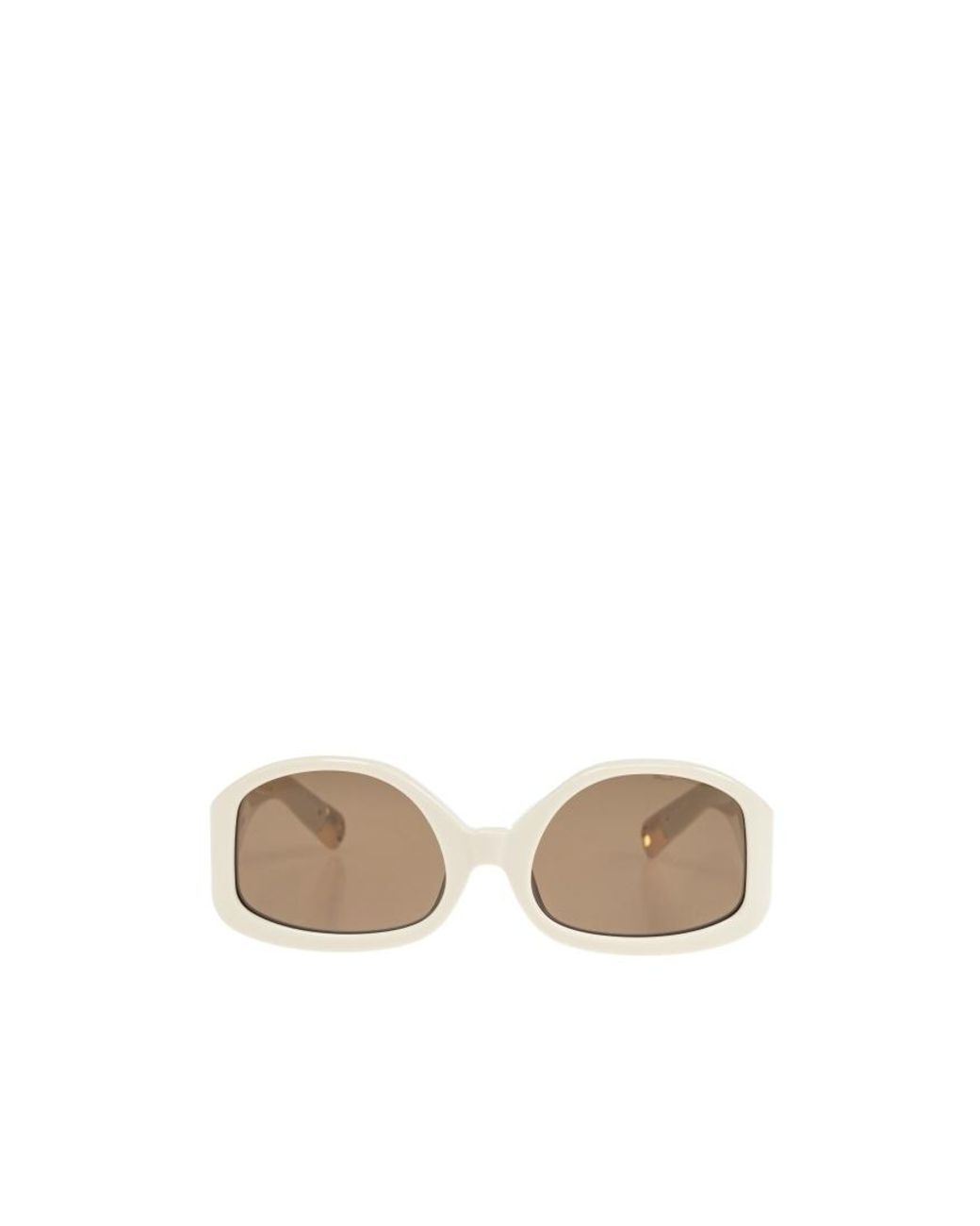 Jacquemus White Logo Sunglasses