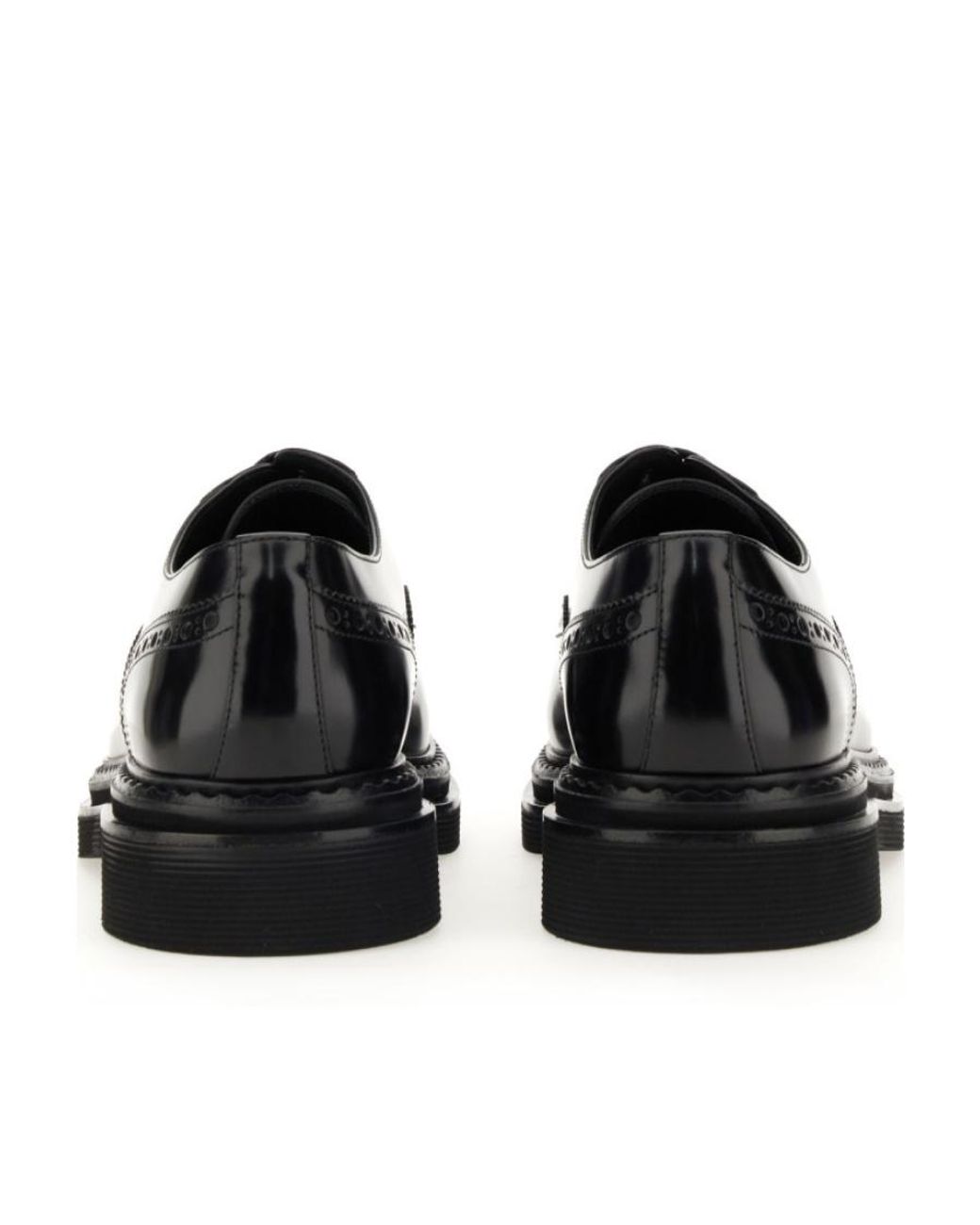 Dolce & Gabbana Black Lace-Up Derby Shoes for men