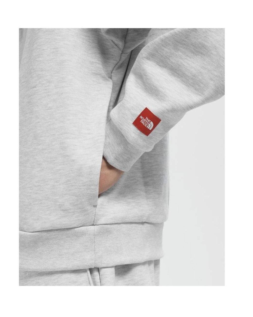The North Face Gray Drawstring Hoodie for men