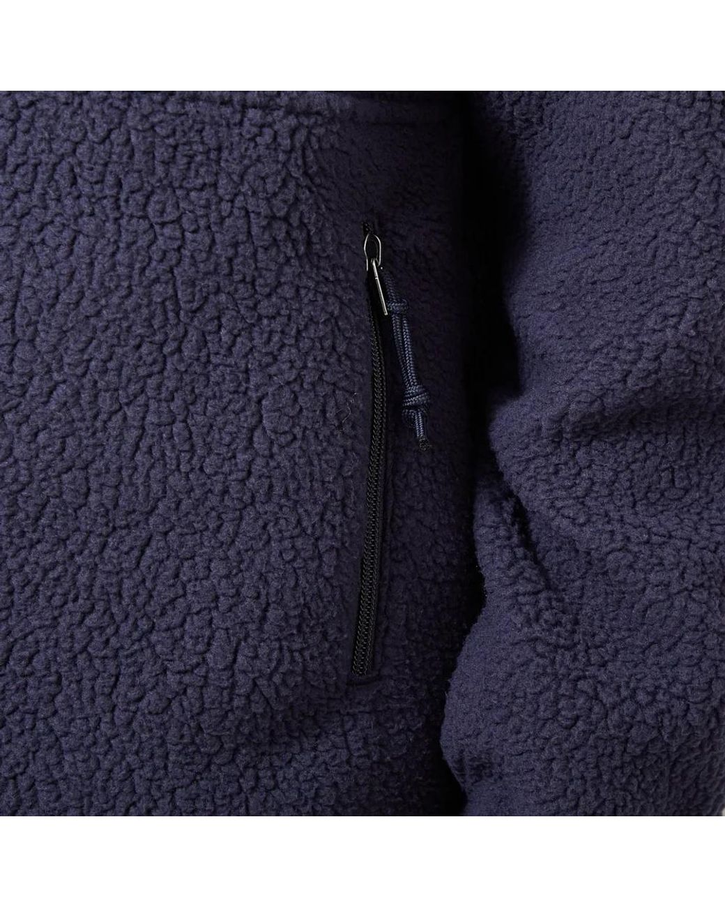 Patagonia Blue Retro Pile Half-Zipped Cardigan