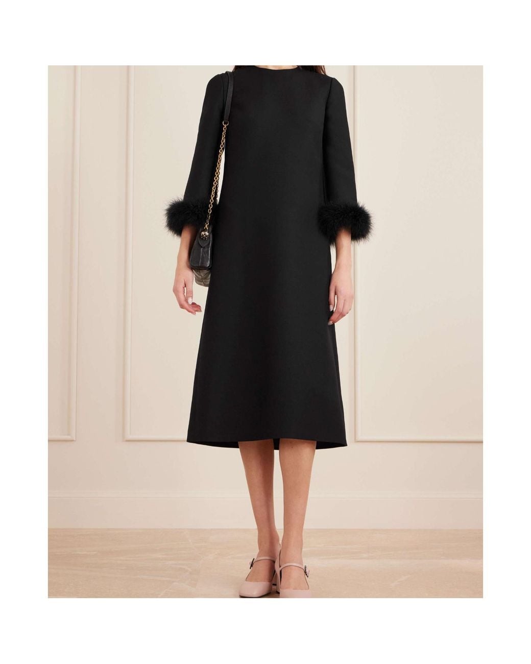 Valentino Black Round Neck Dress