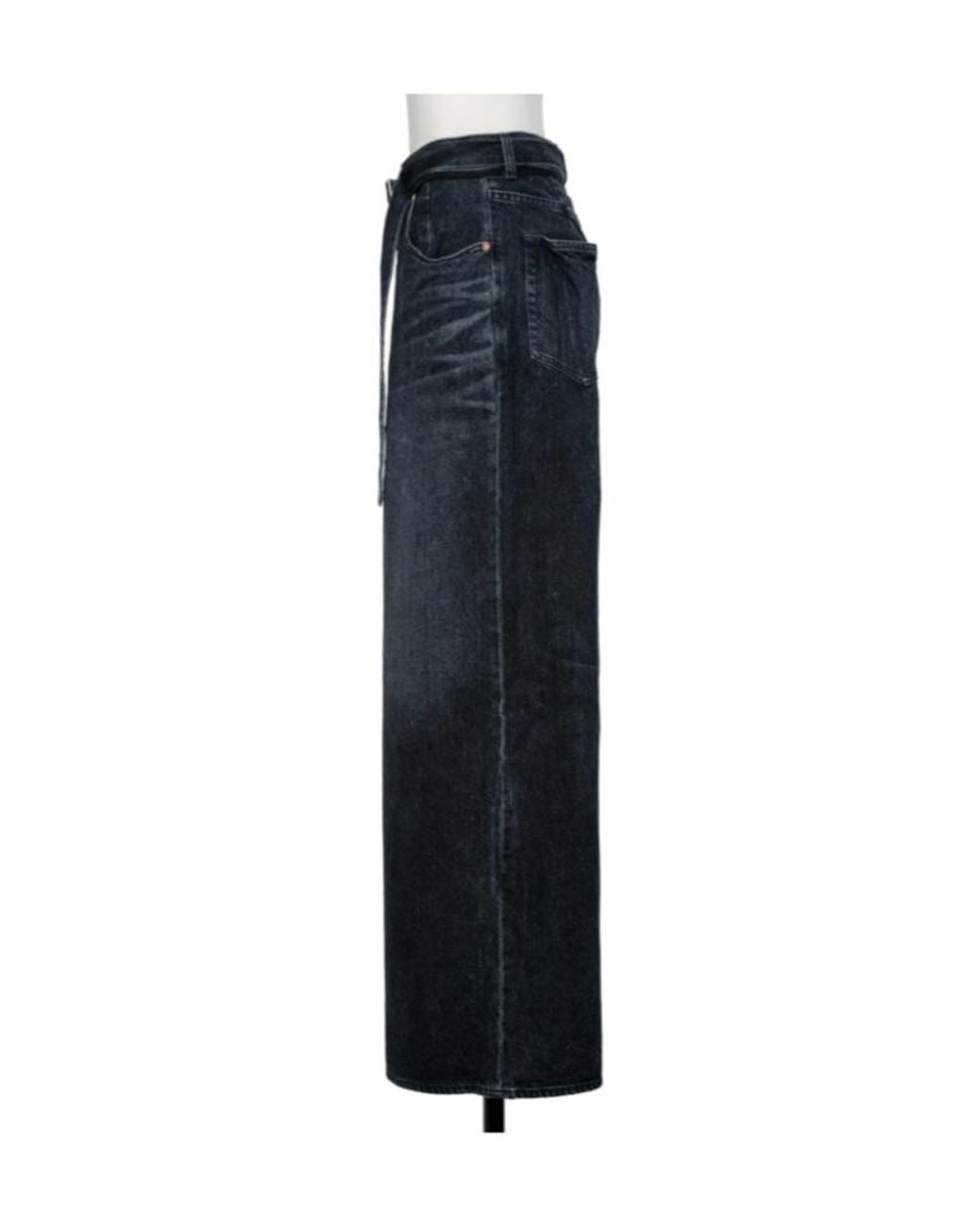 Sacai Blue Wide Leg Jeans