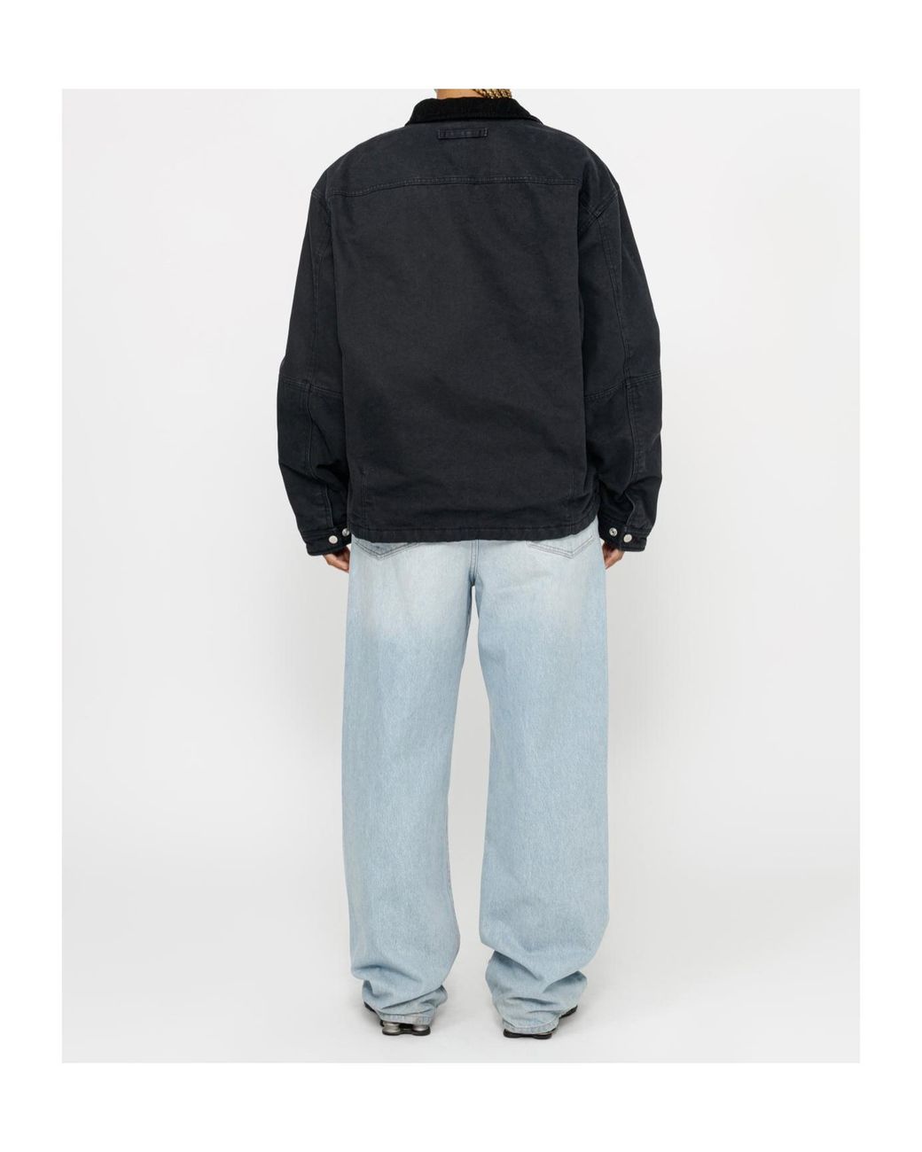 Stussy Blue Quilted Cotton Clothes for men
