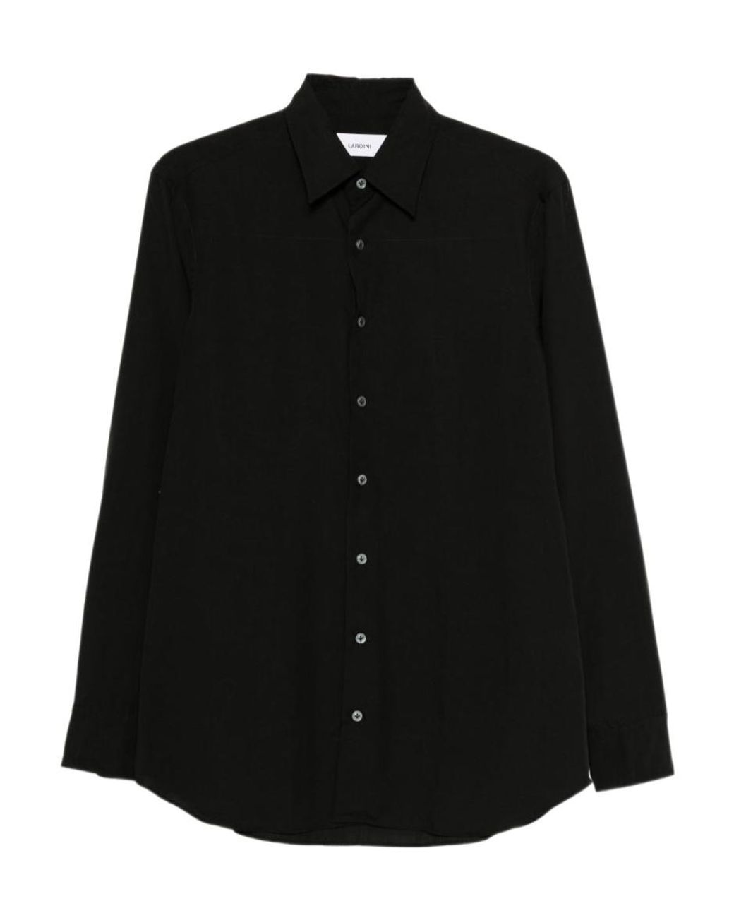 Lardini Black Button-Up Shirt for men