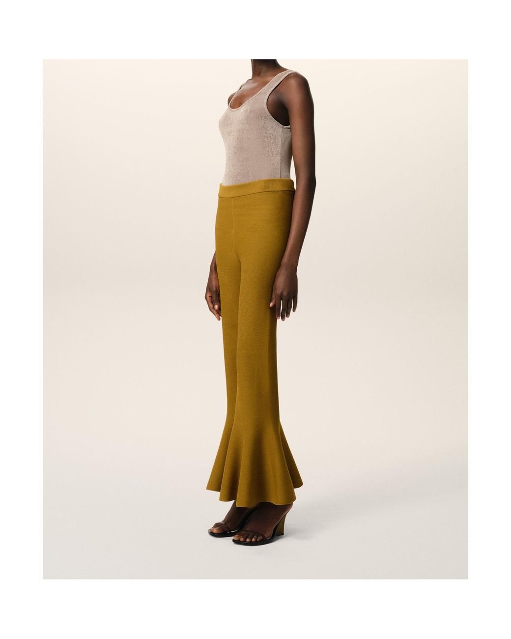 AMI Orange Wide Trousers
