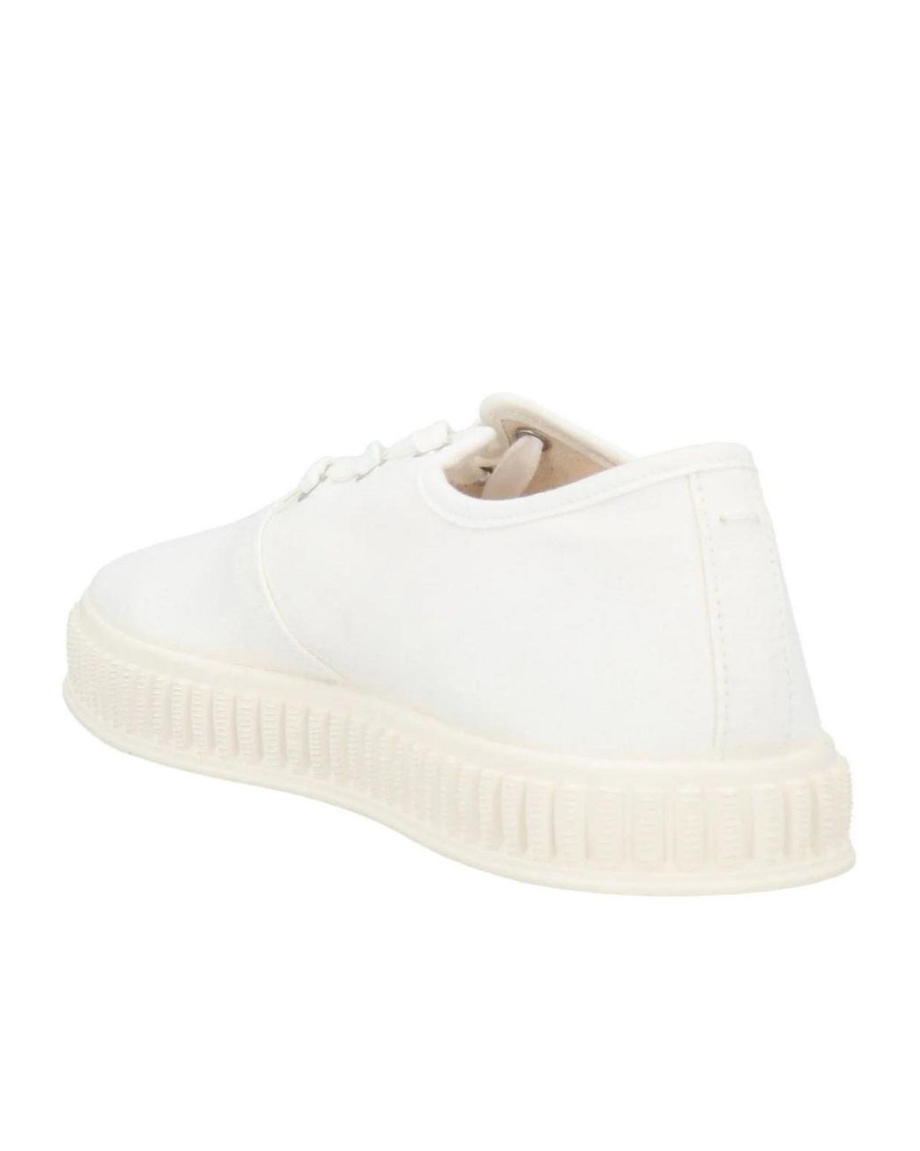 Maison Margiela White Solid Color Canvas Shoes
