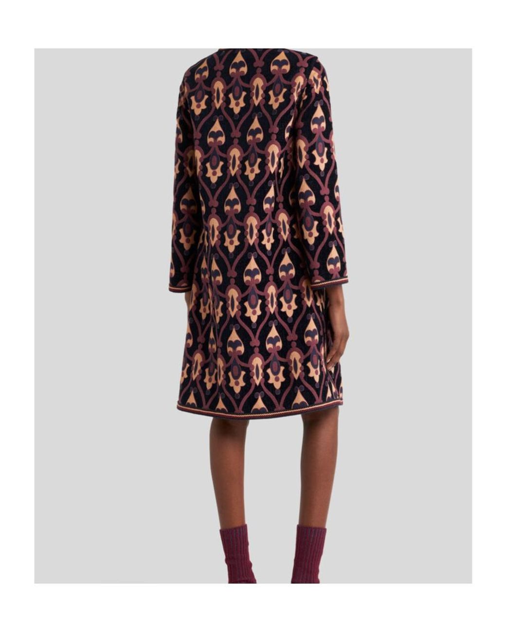 Etro Multicolor Patterned Long Coat