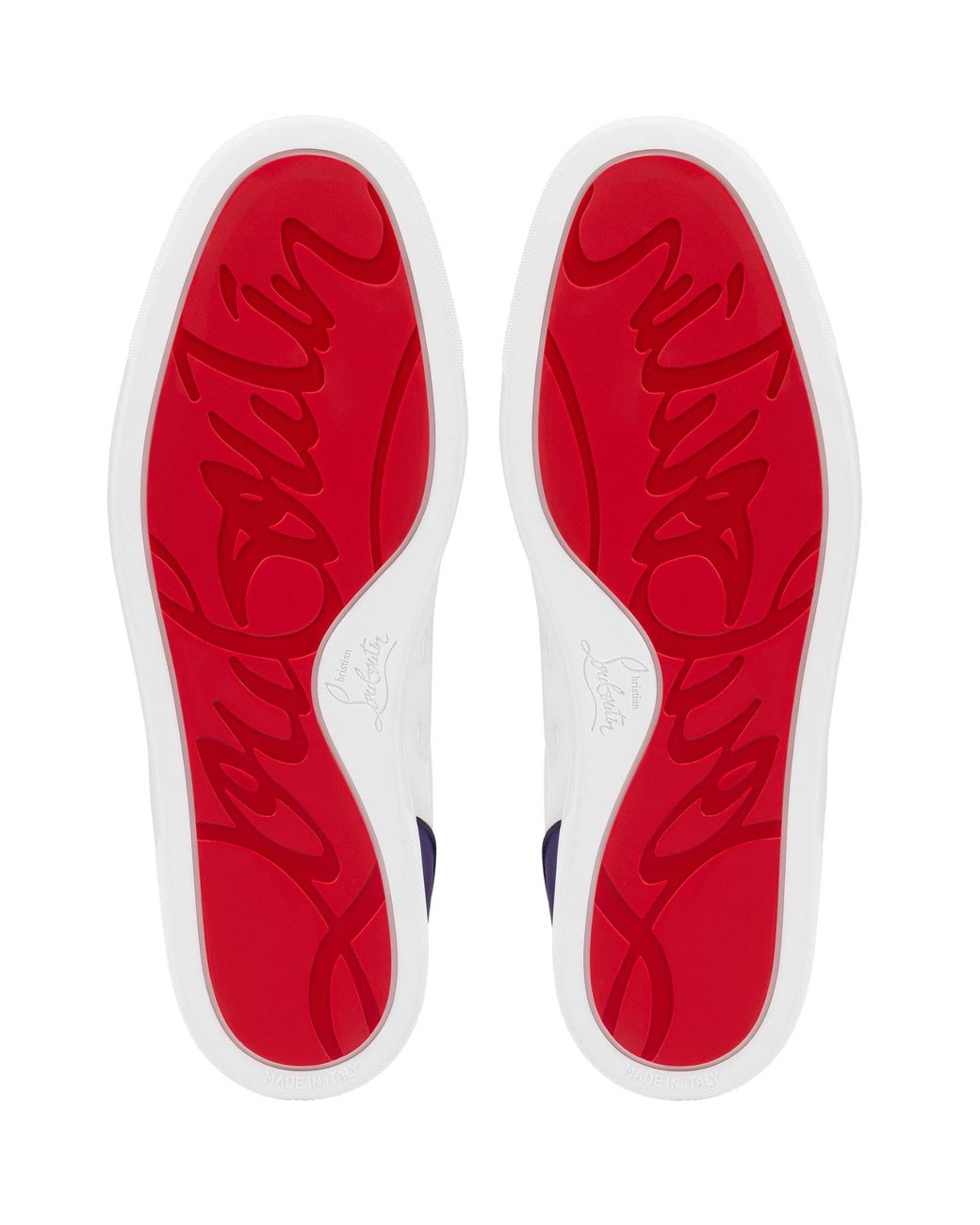 Christian Louboutin White Fun Louis Junior Lace-Up Sneakers for men
