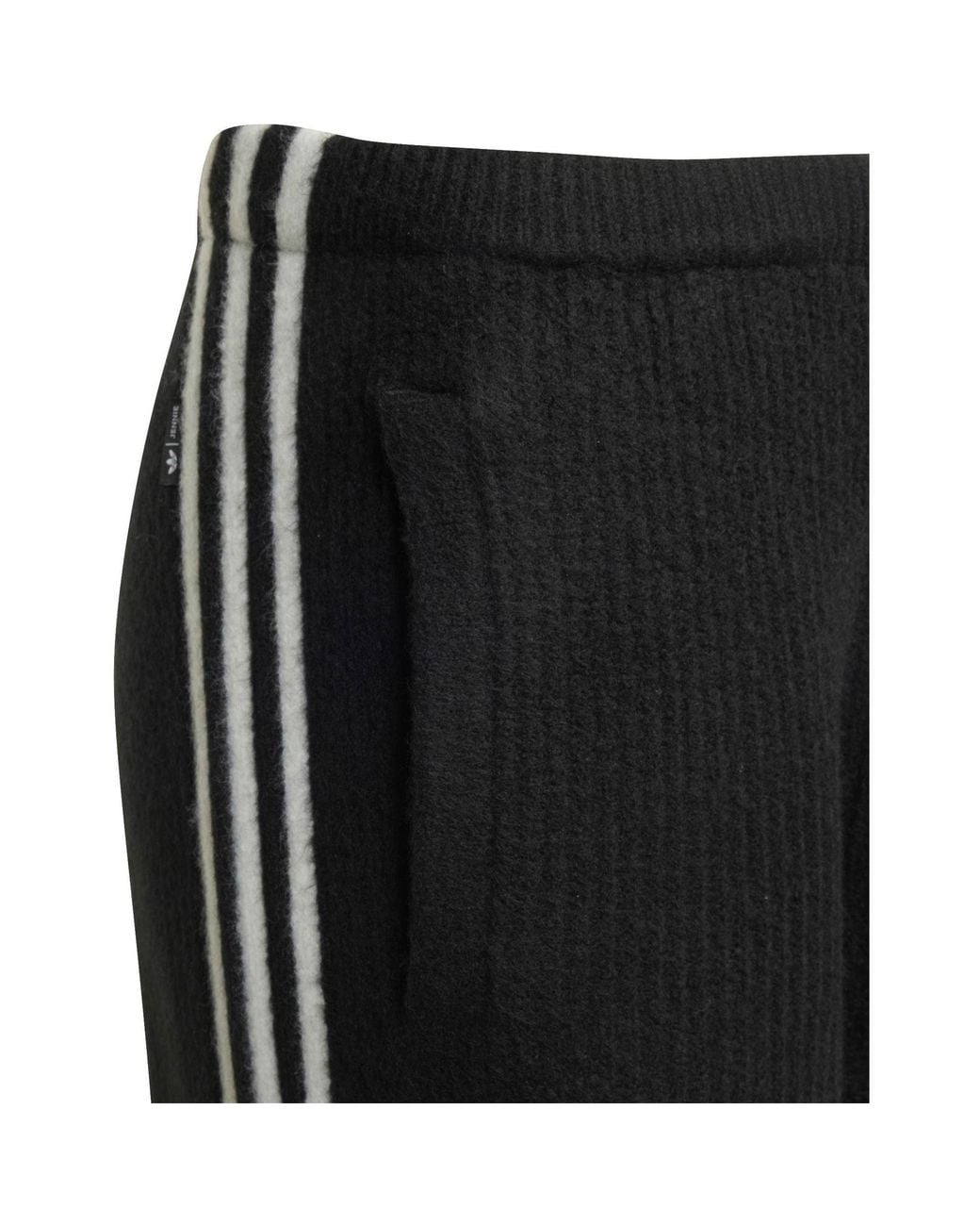 Adidas Originals Black Three-Stripe Tapered Athletic Sweatpants