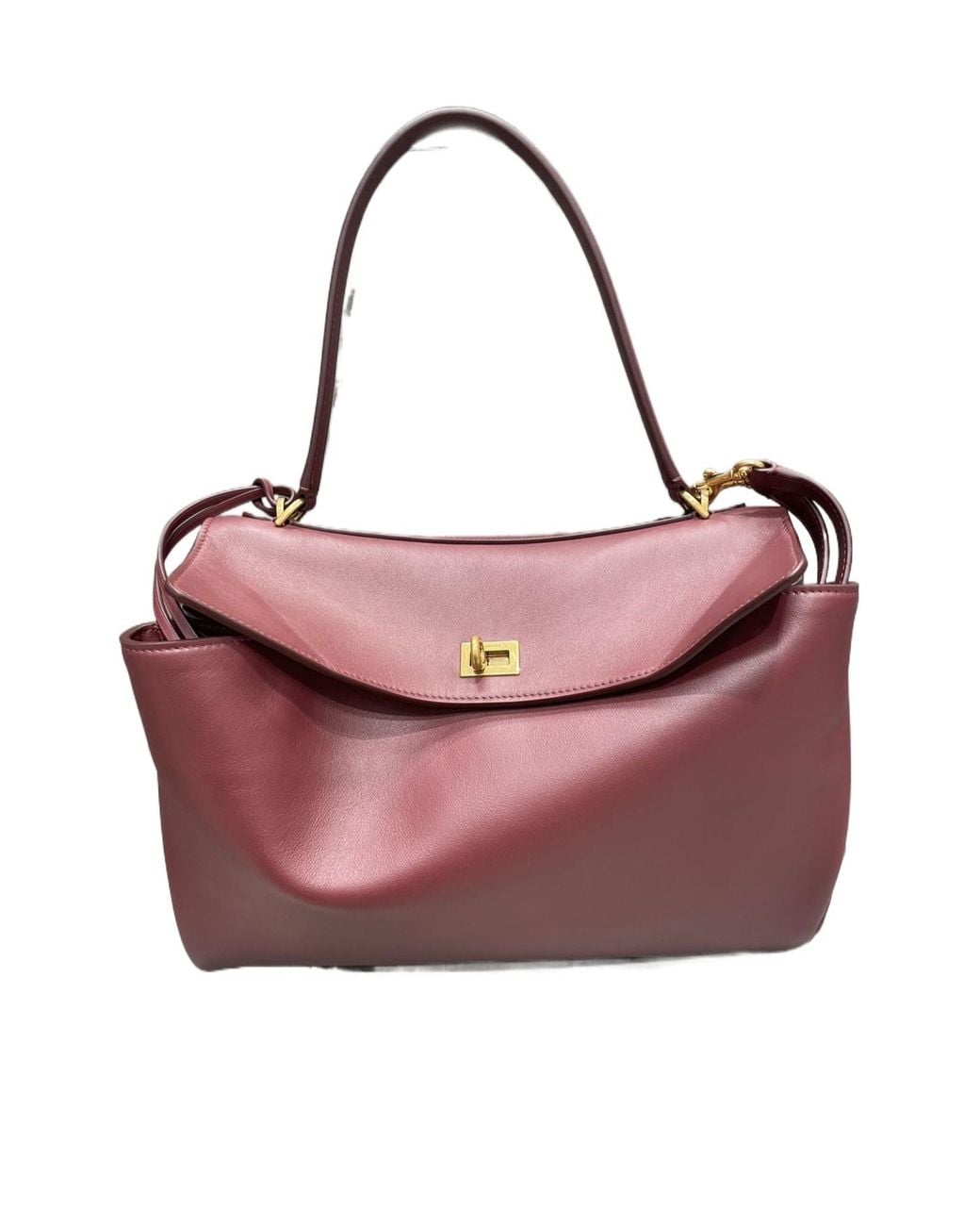 Balenciaga Pink Rodeo Twist-Lock Medium Handbag