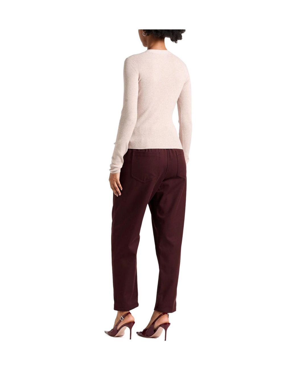 Brunello Cucinelli Purple Solid Color Casual Trousers
