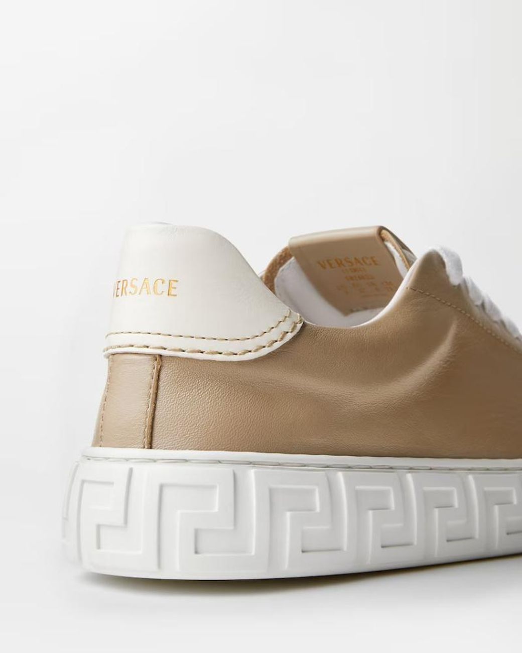 Versace Multicolor Leather Sneakers