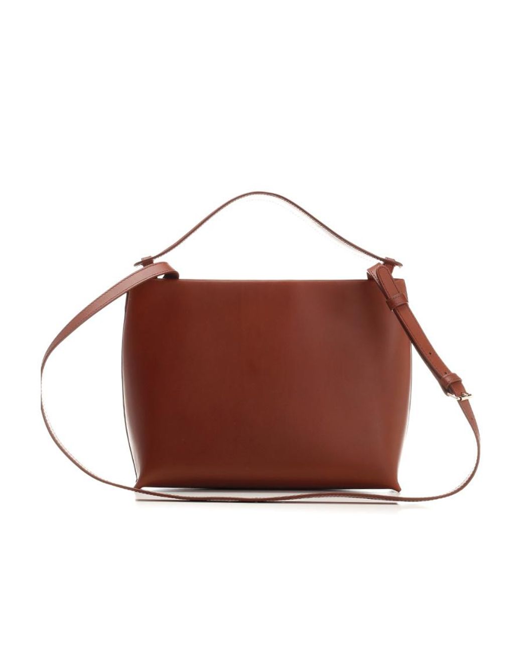 A.P.C. Brown Logo Printed Shoulder Bag