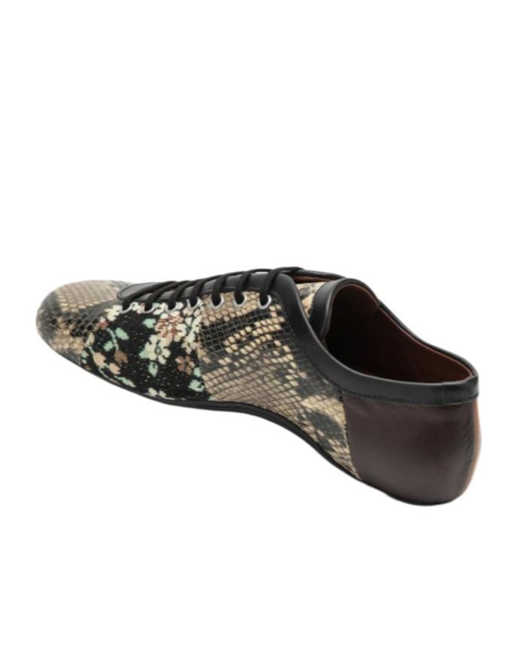 Dries Van Noten Brown Round-Toe Ballet Flats
