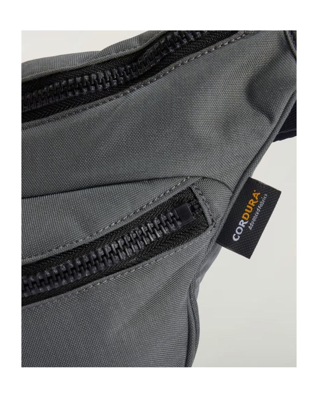 Y-3 Gray Staple Fanny Pack for men