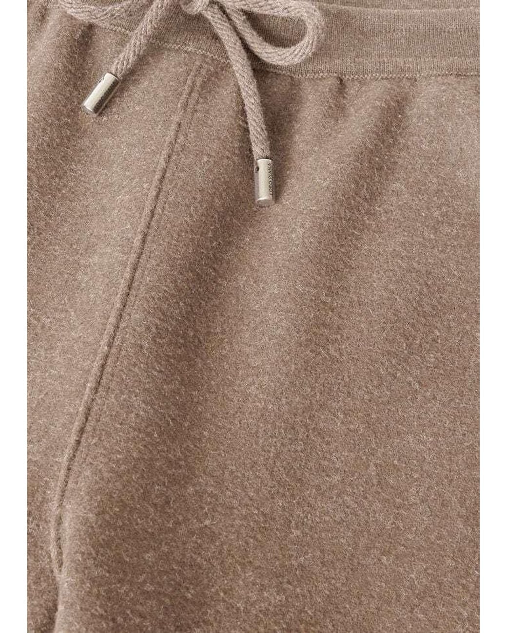 Loro Piana Brown Rassa Drawstring Trousers
