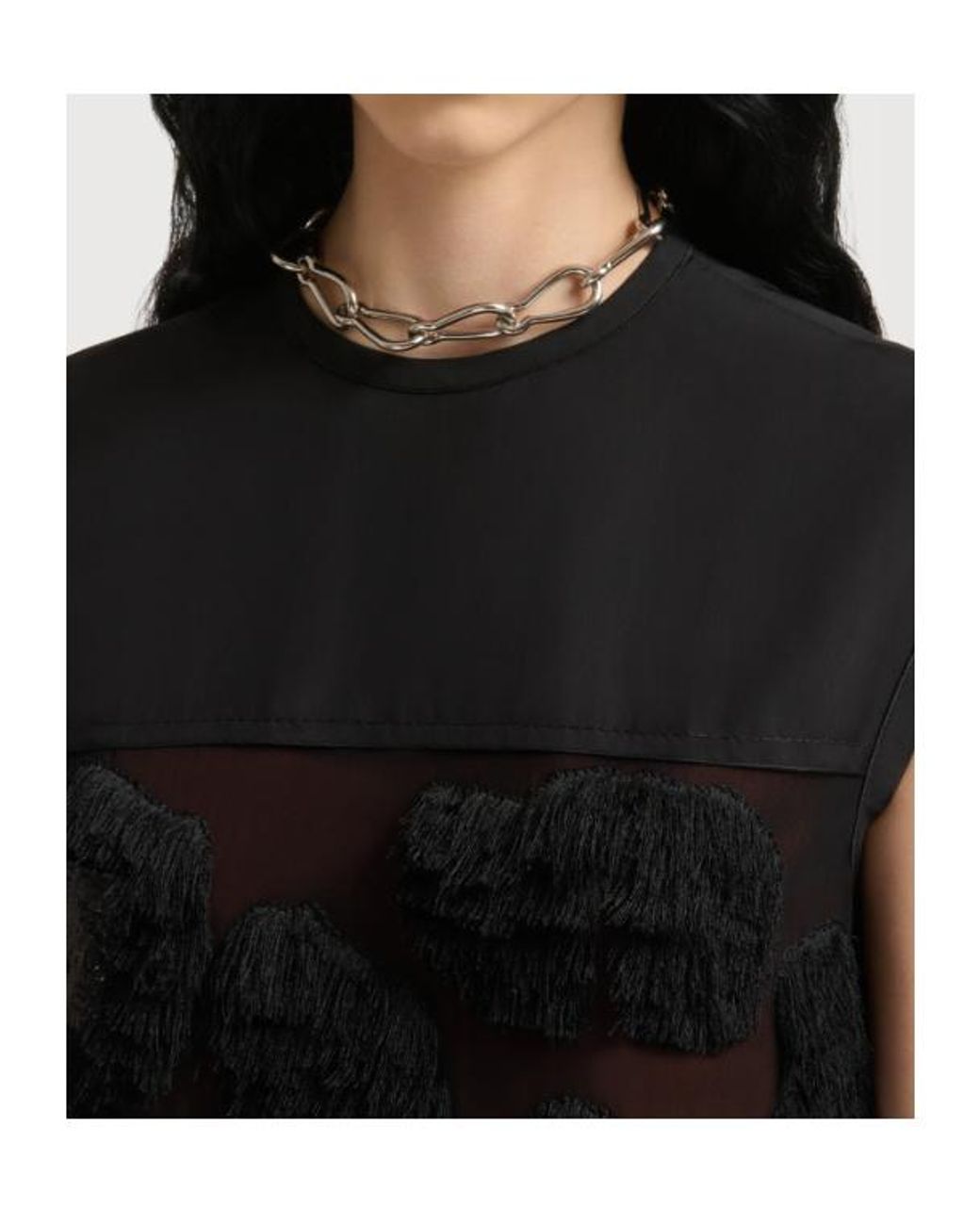 Marni Black Embellished Sleeveless Dress