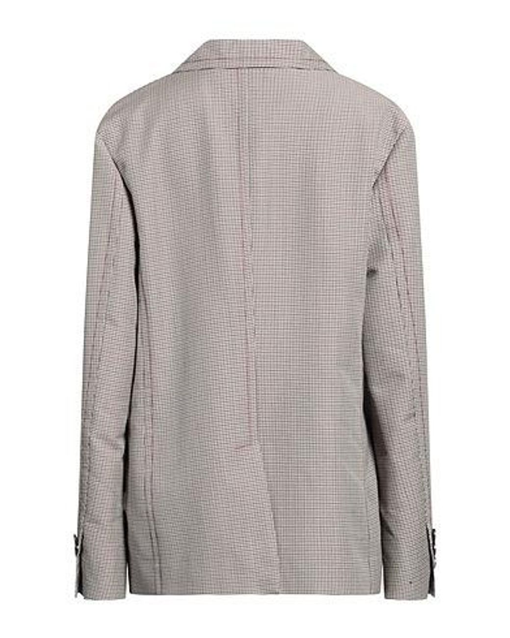 Marni Gray A Checkered Suit Jacket