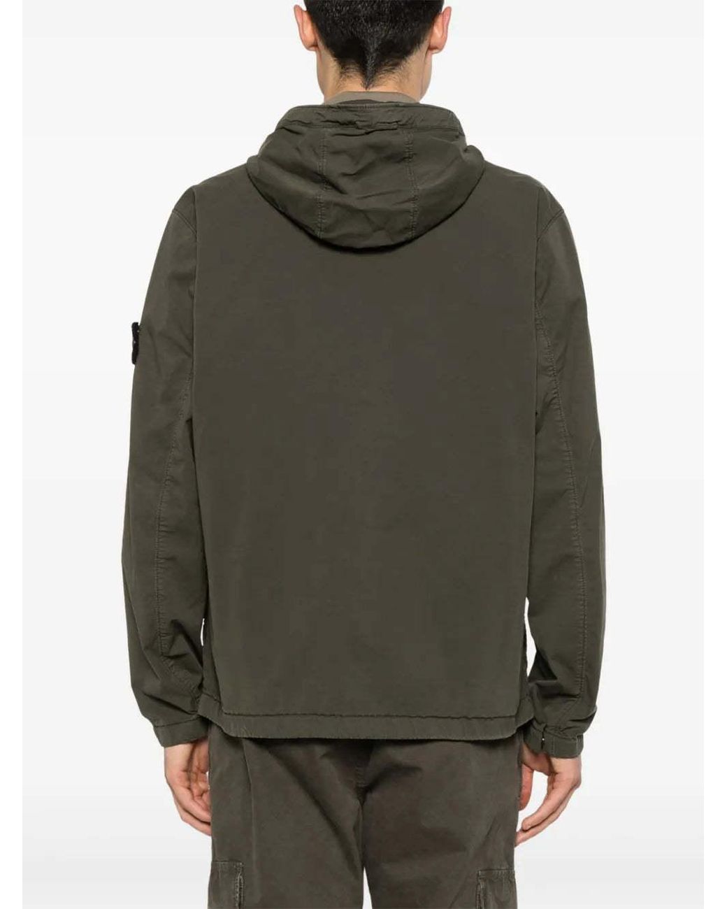 Stone Island Green Drawstring Jacket for men