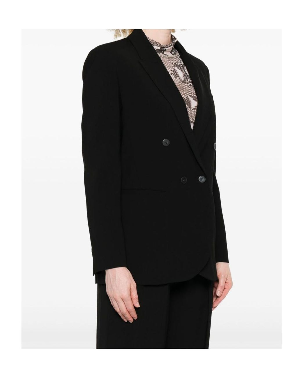 Forte_forte Black Long-Sleeved Suit Jacket