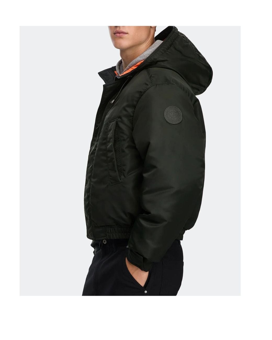 Canada Goose Black Windrow Hooded Jacket for men