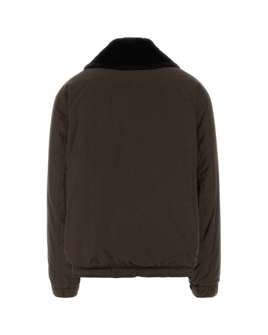 Magda Butrym Black Aw26 Padded Bomber Jacket