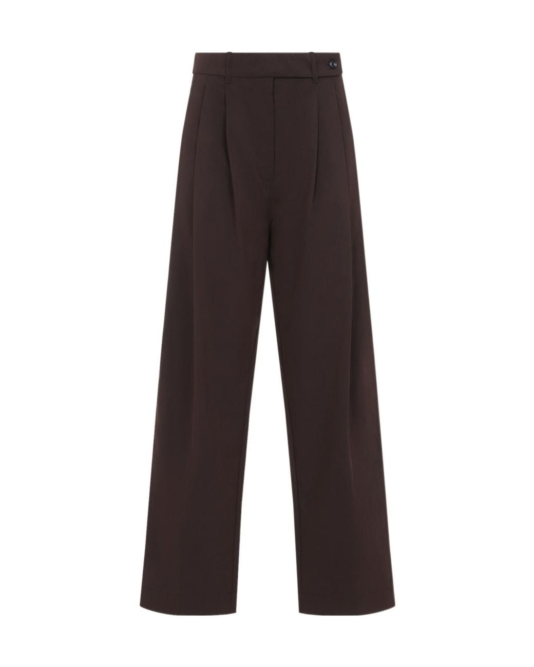Co. Brown Pleated Trousers