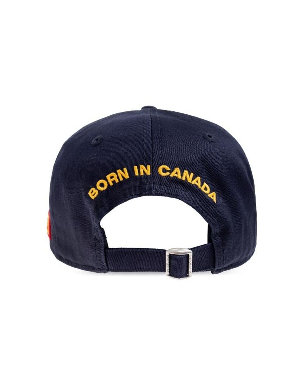 DSquared² Blue Bear-Patch Baseball Cap for men