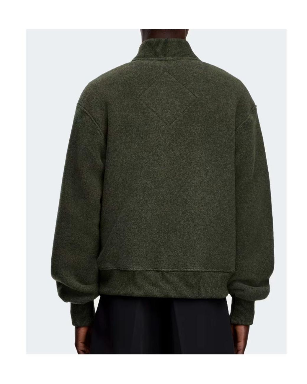 Canada Goose Green Hudson Fleece Bomber Label for men