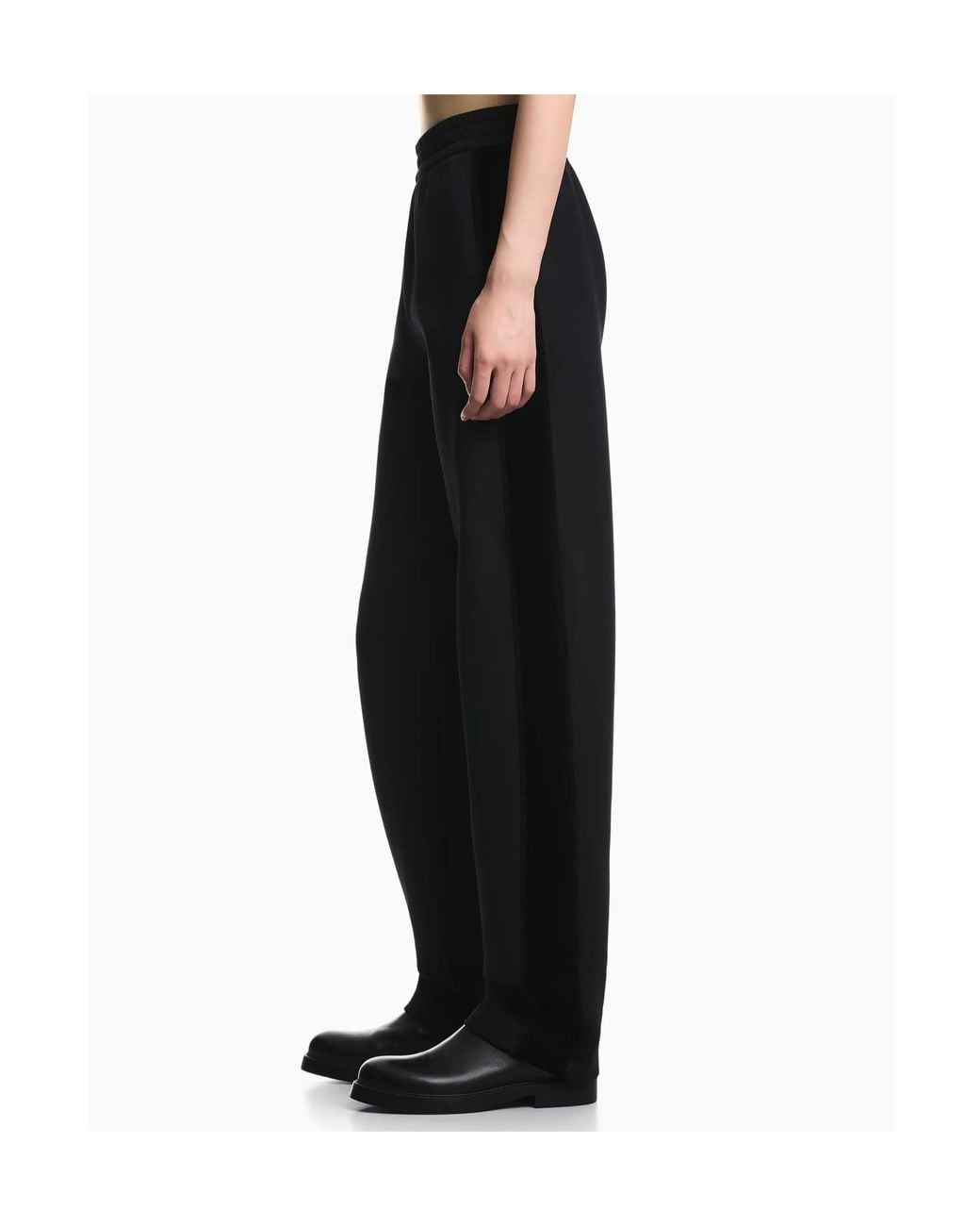 Emporio Armani Black Straight-Leg Sweatpants