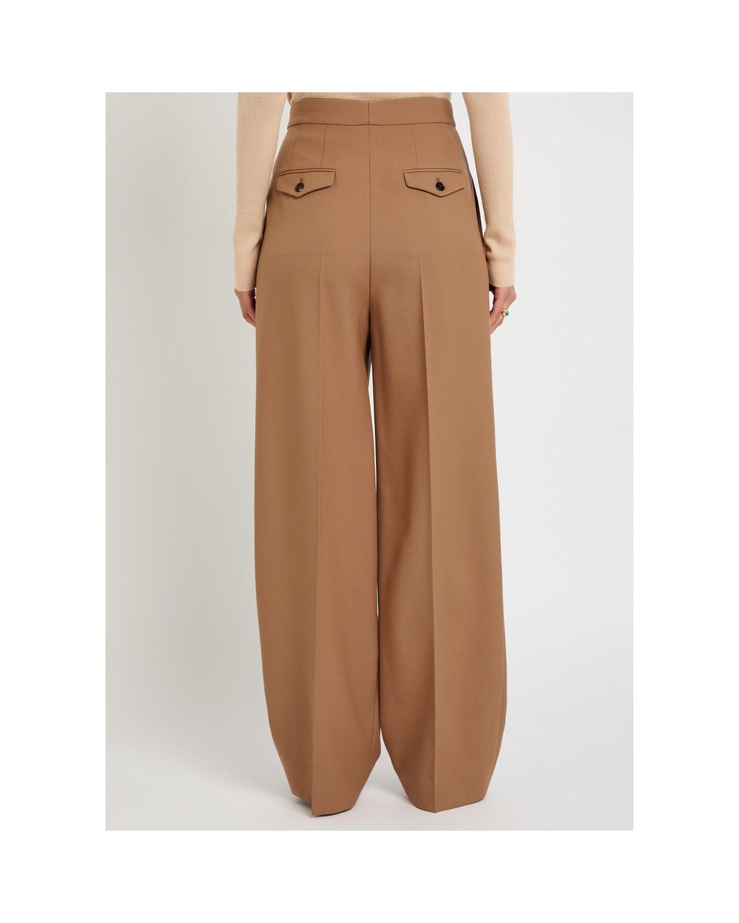 Chloé Brown Wool Trousers