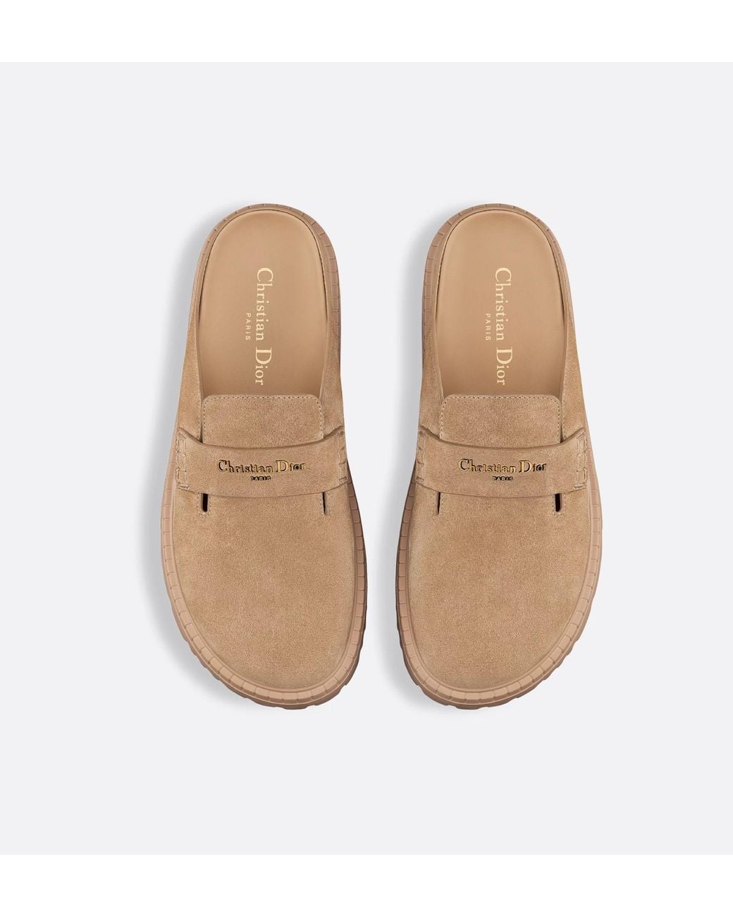 Dior Brown Christian Boy Slip-On Mules