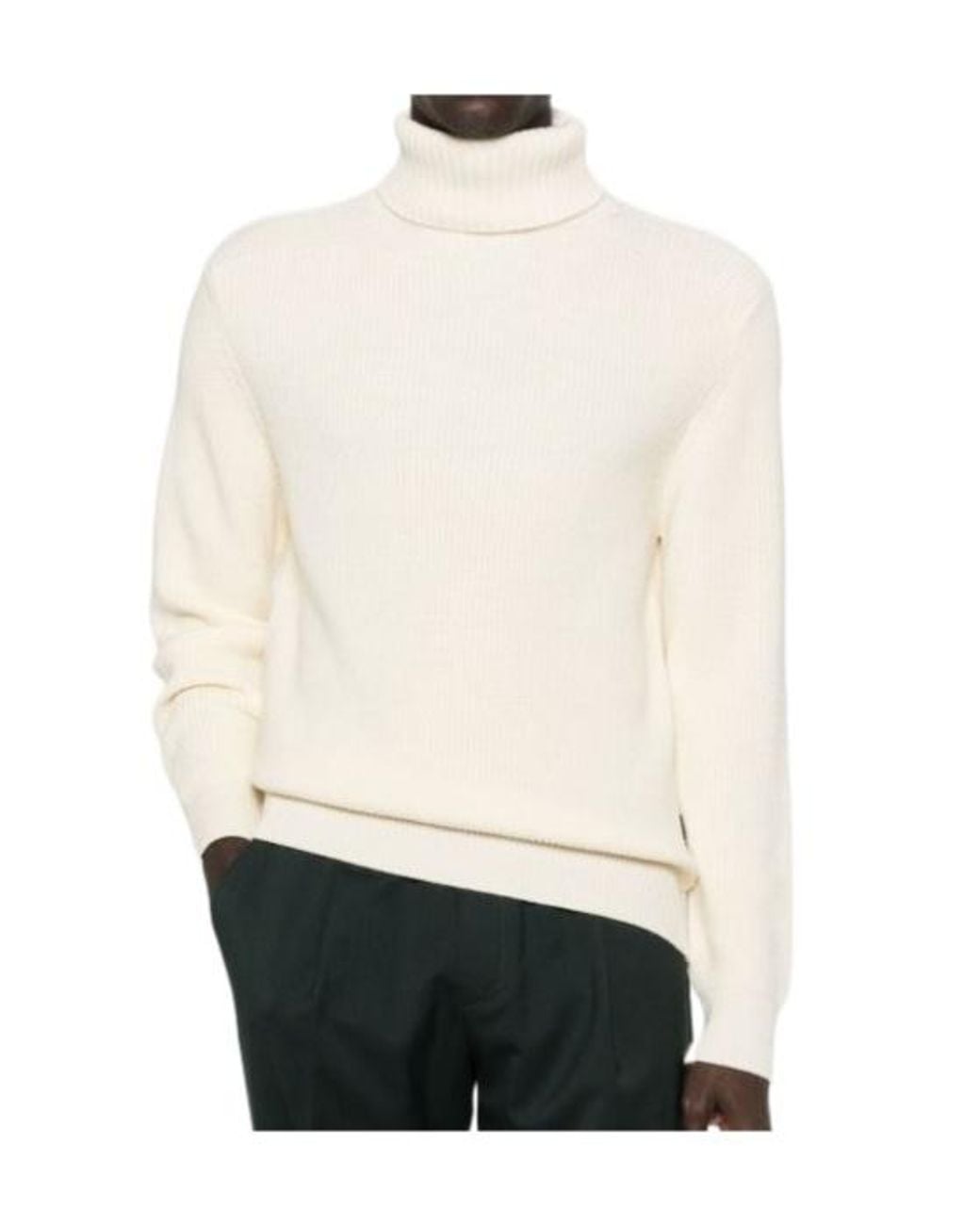 Sebago White Turtleneck Sweater for men