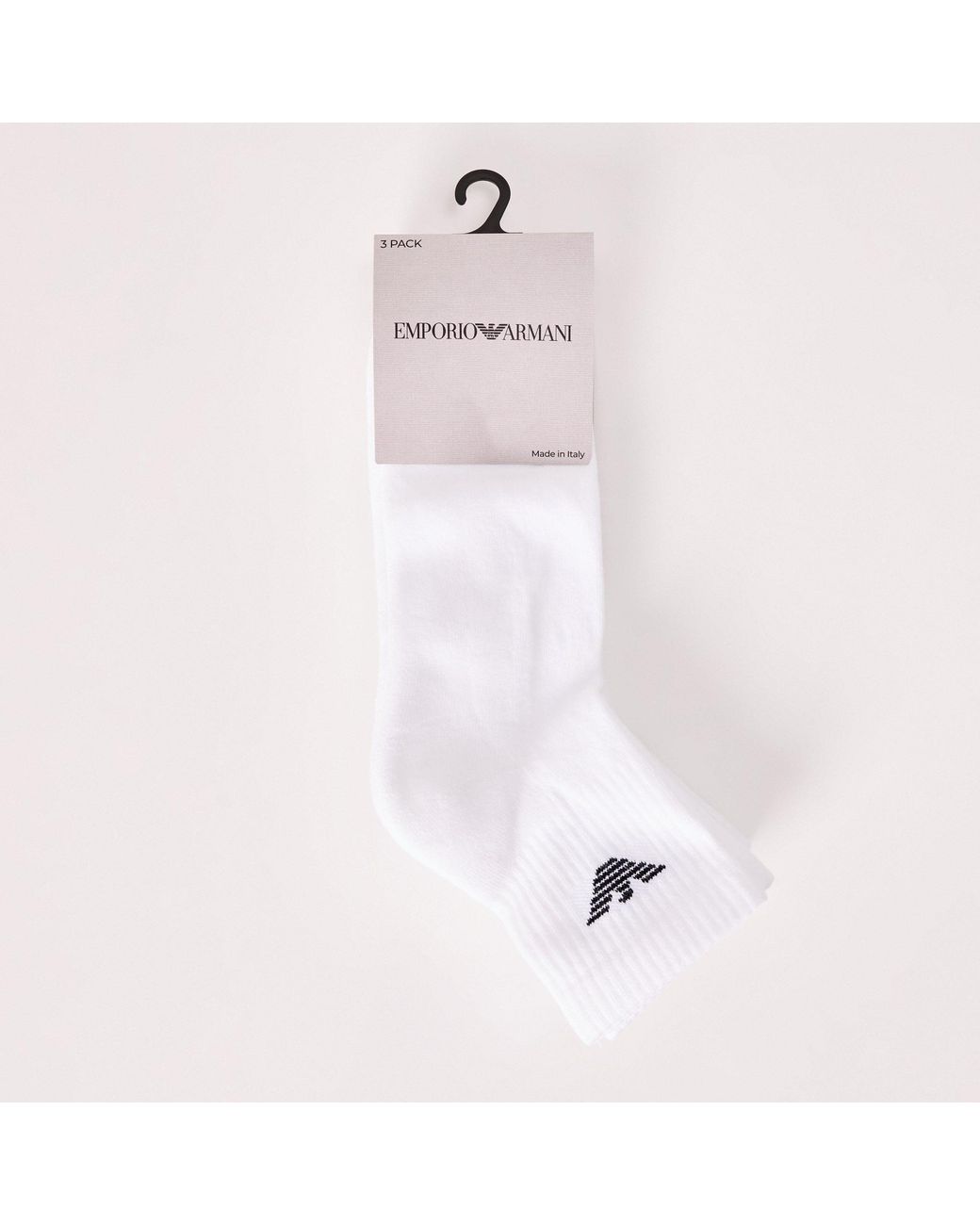 Emporio Armani Pink Solid Color Sweat-Absorbent Breathable Pure Cotton Socks for men