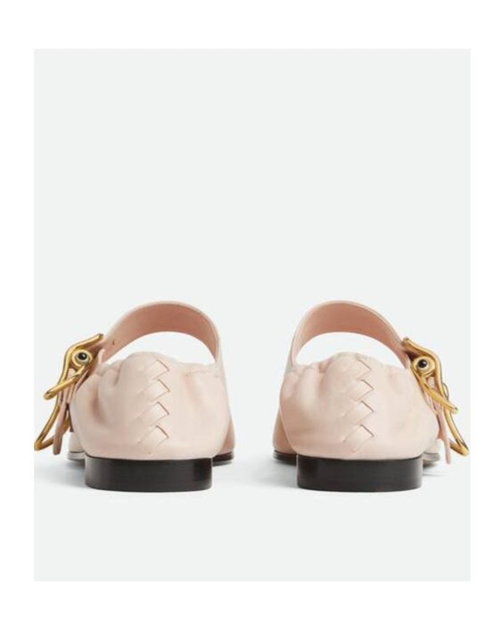 Bottega Veneta White Astaire Mary-Jane Ballerina