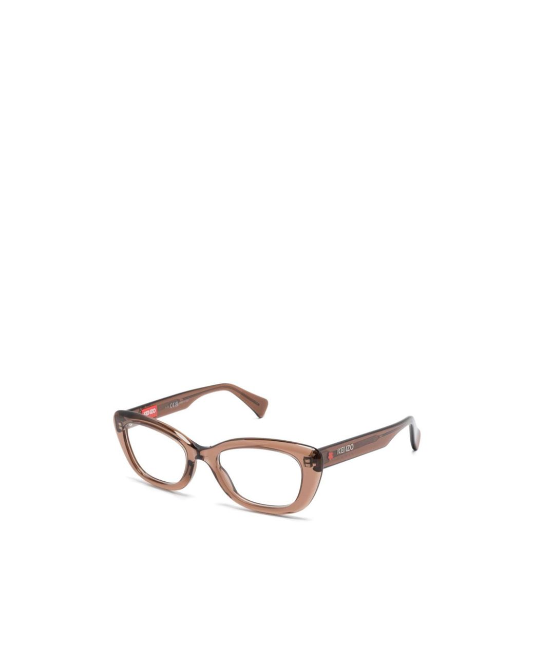 KENZO White Cat-Eye Frame Flat Mirror for men
