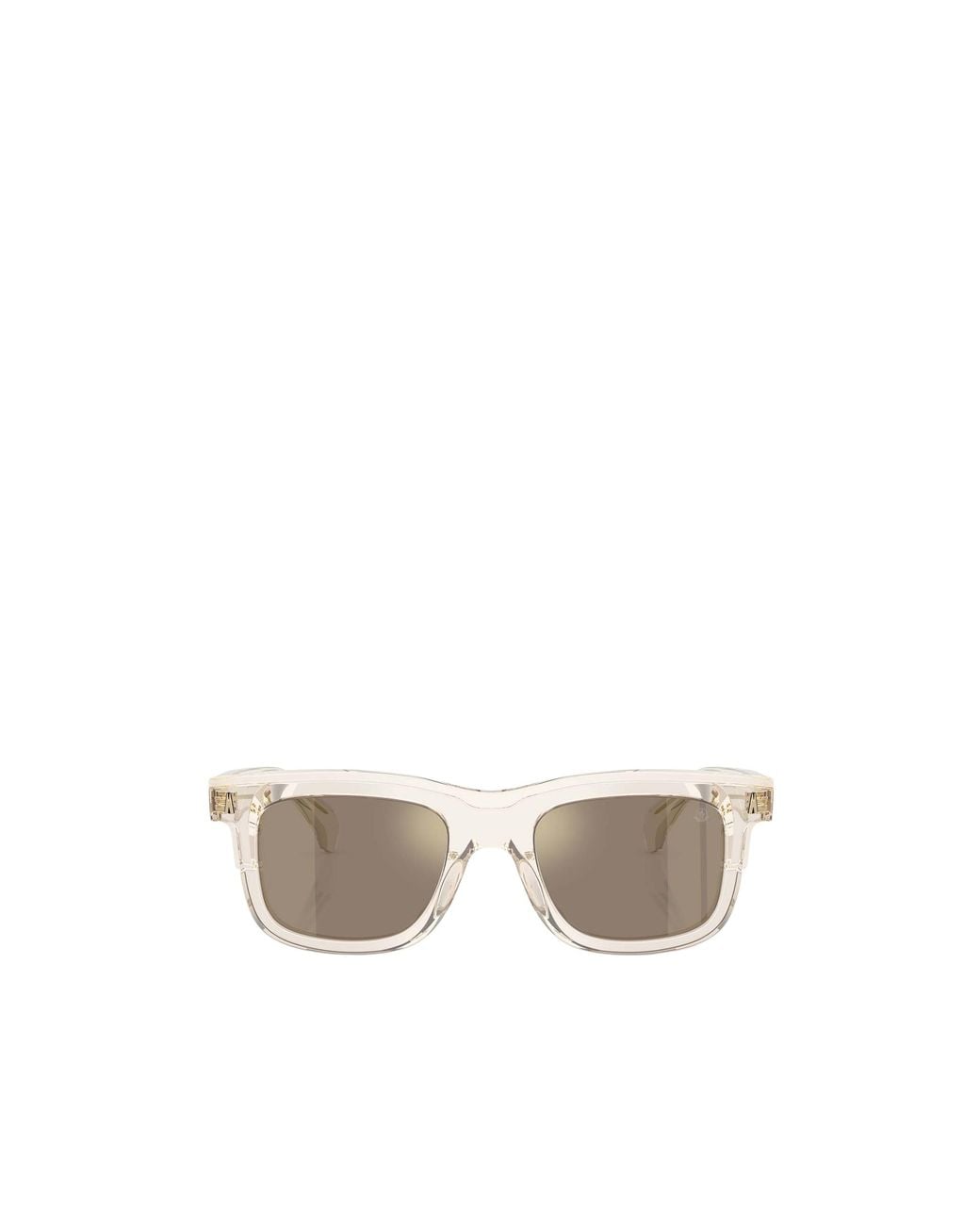 Moncler White Eyewear Claro Square Frame Sunglasses for men