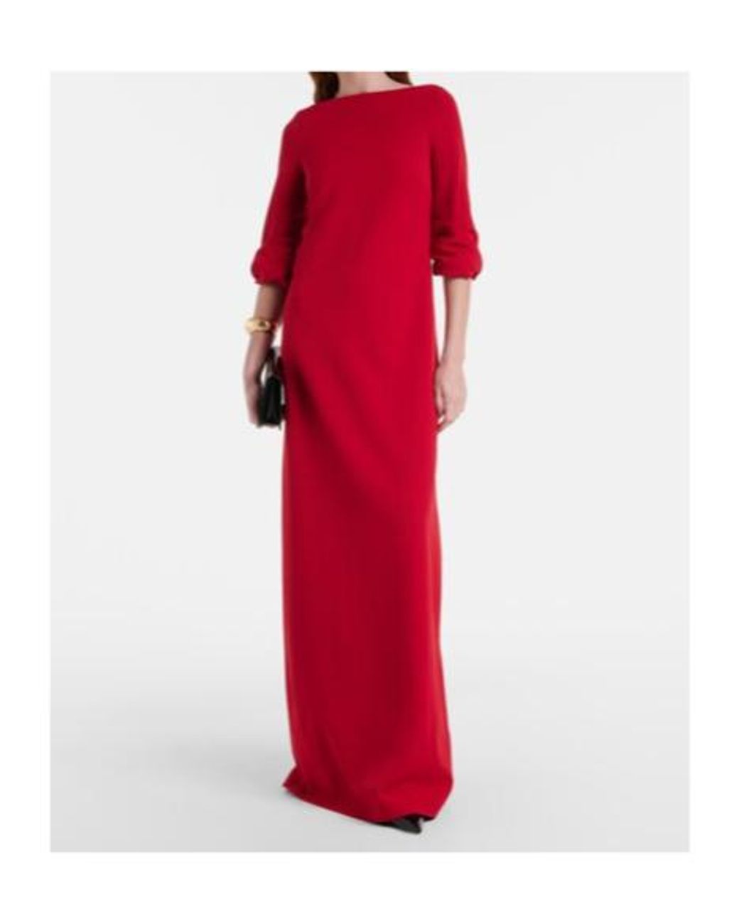 Safiyaa Red Danica Crêpe Gown