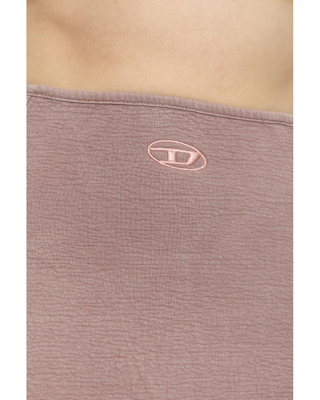 DIESEL Natural O-Alba Logo-Embroidered Flared Skirt