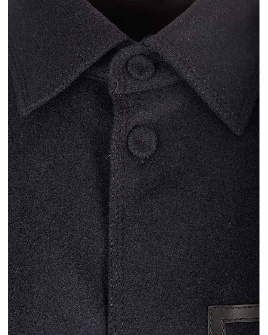 Fendi Blue Logo Embossed Go-To Jacket for men