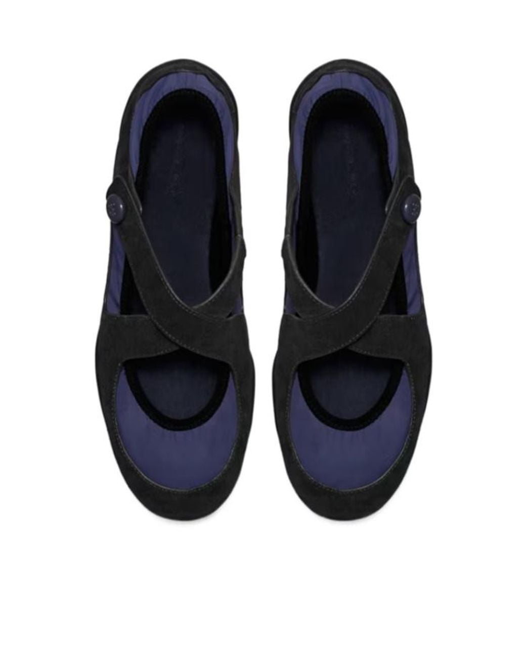 Tory Burch Blue Romy Sport Mary Jane Ballet Flats