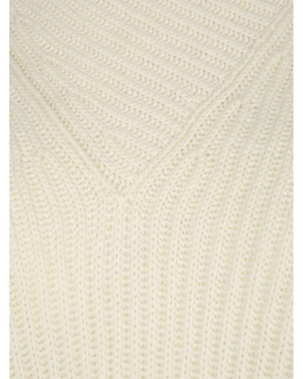Loro Piana White Juniper Scarf Sweater