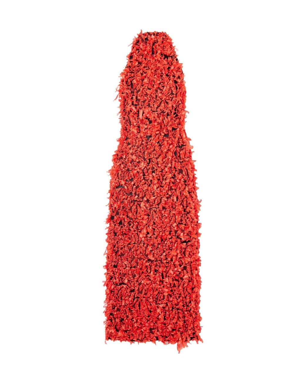TOVE Red High-Neck Backless Dress