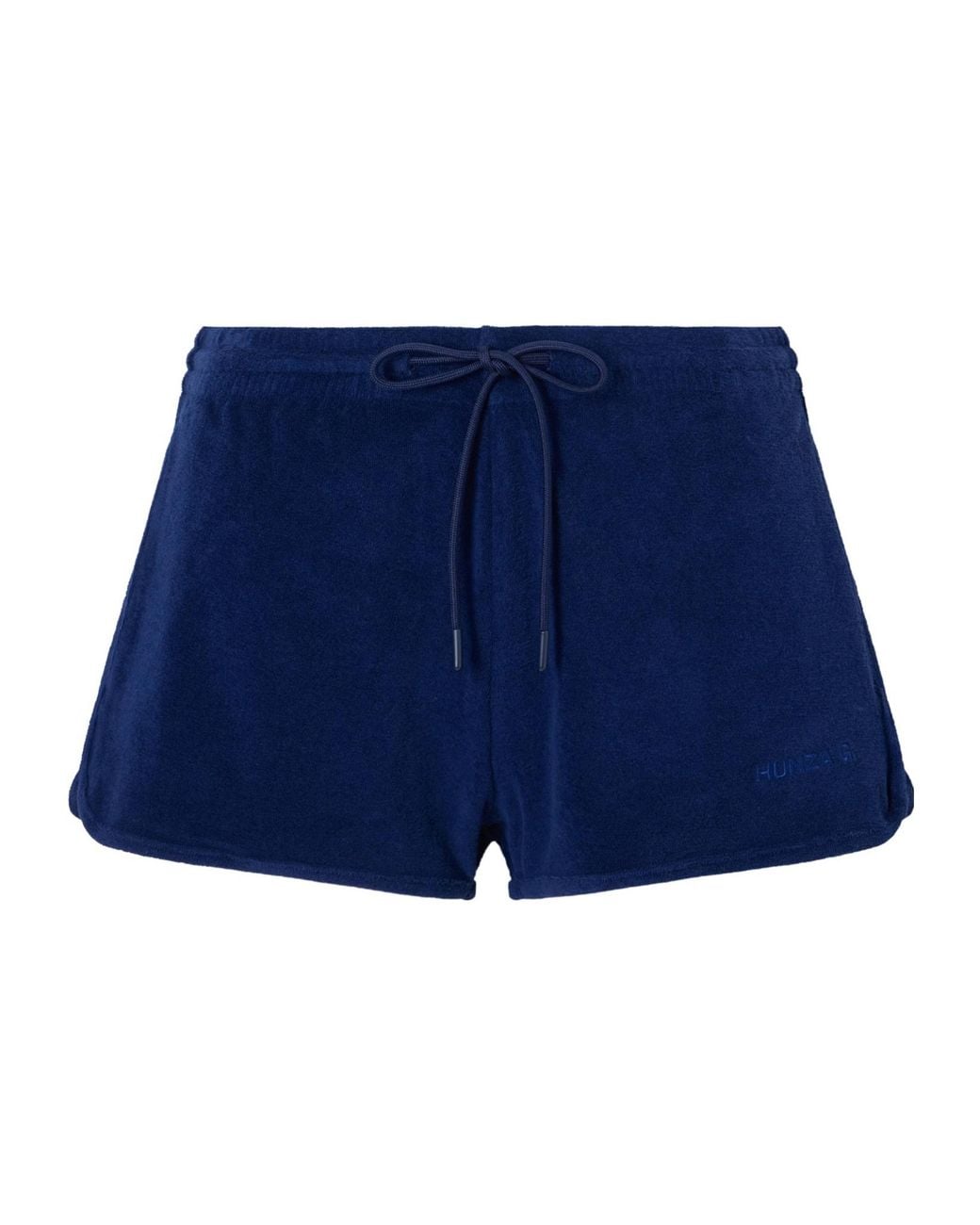 Hunza G Blue Cotton-Terry Shorts