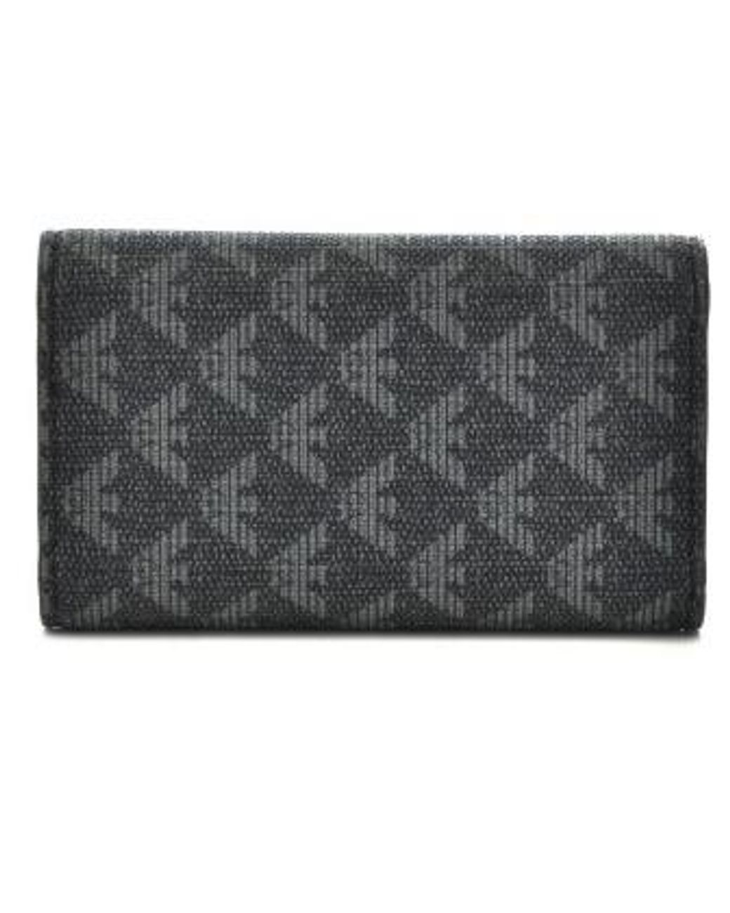 Emporio Armani Gray Jacquard Logo Wallet for men