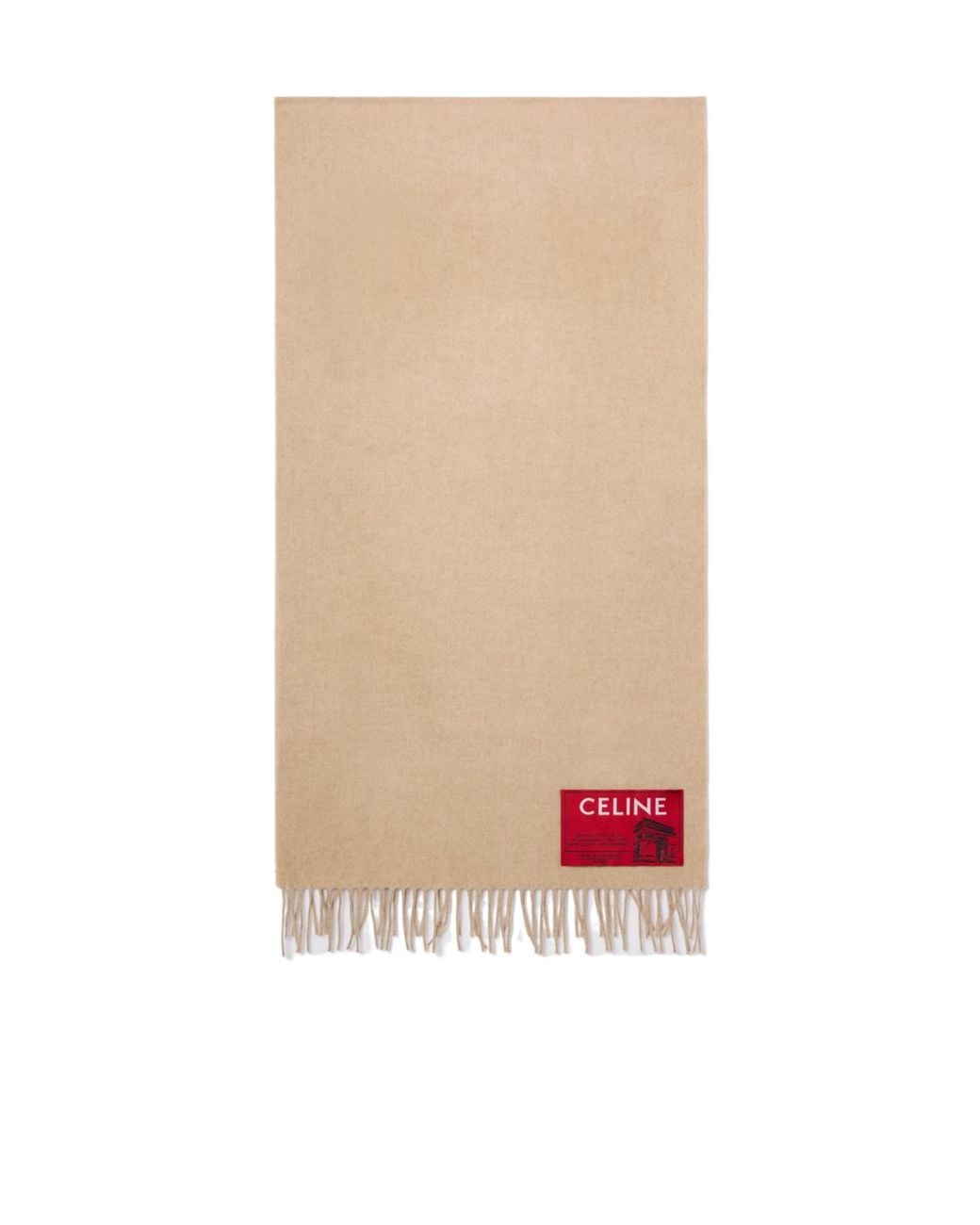Céline Natural Cashmere Wool Scarf